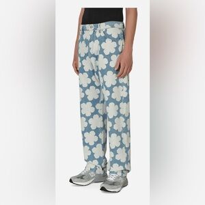 KENZO Paris Hana Dots Loose Fit Jeans Sky Blue